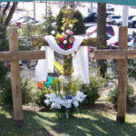 Outdoor Cross Decorated